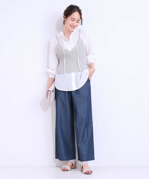 SHOO・LA・RUE / シューラルー その他トップス | 【S-LL/2点セット】ラメニットキャミ＆ロゴTシャツ | 詳細17