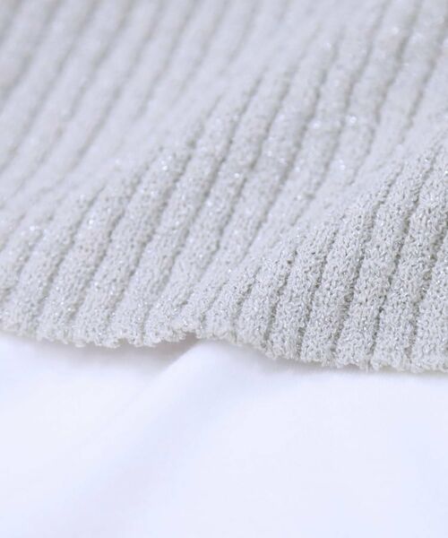 SHOO・LA・RUE / シューラルー その他トップス | 【S-LL/2点セット】ラメニットキャミ＆ロゴTシャツ | 詳細18