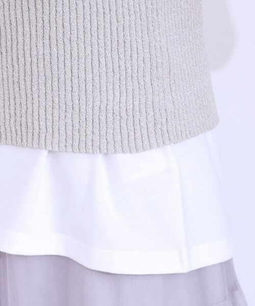 SHOO・LA・RUE / シューラルー その他トップス | 【S-LL/2点セット】ラメニットキャミ＆ロゴTシャツ | 詳細25