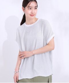 SHOO・LA・RUE / シューラルー カットソー | 【洗える】ぽこぽこフレンチスリーブTシャツ
