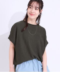 SHOO・LA・RUE / シューラルー カットソー | 【洗える】ぽこぽこフレンチスリーブTシャツ