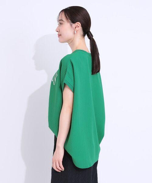 SHOO・LA・RUE / シューラルー カットソー | 【洗える】ぽこぽこフレンチスリーブTシャツ | 詳細10