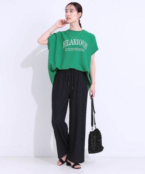 SHOO・LA・RUE / シューラルー カットソー | 【洗える】ぽこぽこフレンチスリーブTシャツ | 詳細11