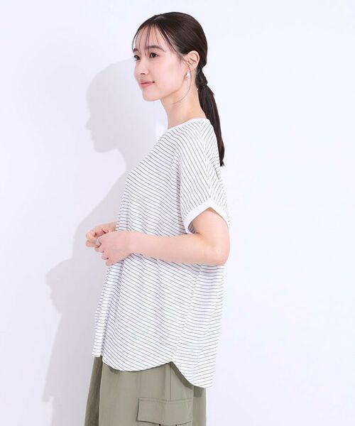 SHOO・LA・RUE / シューラルー カットソー | 【洗える】ぽこぽこフレンチスリーブTシャツ | 詳細14