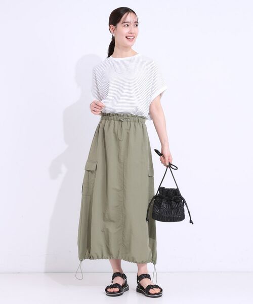 SHOO・LA・RUE / シューラルー カットソー | 【洗える】ぽこぽこフレンチスリーブTシャツ | 詳細15