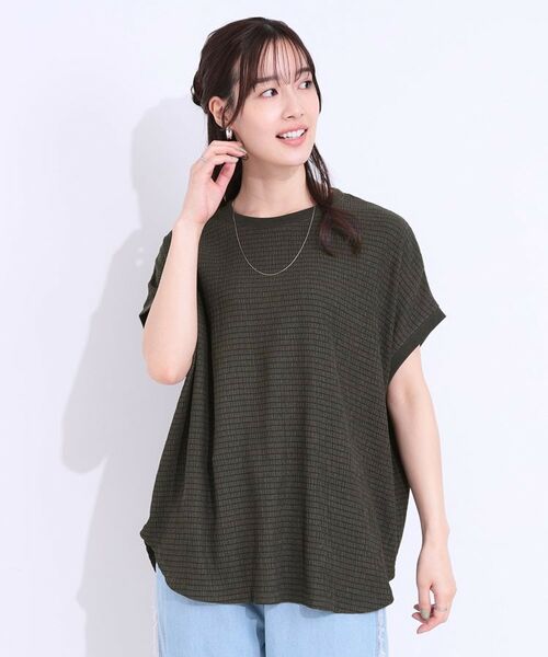 SHOO・LA・RUE / シューラルー カットソー | 【洗える】ぽこぽこフレンチスリーブTシャツ | 詳細17