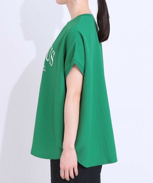 SHOO・LA・RUE / シューラルー カットソー | 【洗える】ぽこぽこフレンチスリーブTシャツ | 詳細22