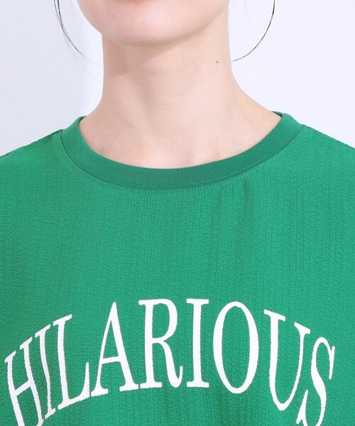 SHOO・LA・RUE / シューラルー カットソー | 【洗える】ぽこぽこフレンチスリーブTシャツ | 詳細24