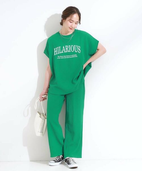 SHOO・LA・RUE / シューラルー カットソー | 【洗える】ぽこぽこフレンチスリーブTシャツ | 詳細28