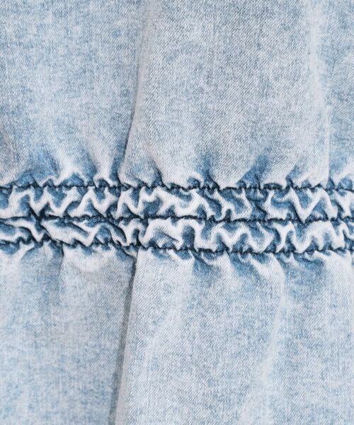 SHOO・LA・RUE / シューラルー カットソー | 【前後2WAY/セットアップ可】ライトオンスデニム ペプラムリボントップス | 詳細7