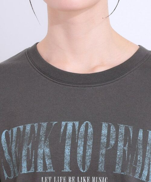 SHOO・LA・RUE / シューラルー Tシャツ | 【洗える/S-LL】プリントアソート お袖フリルTシャツ | 詳細20