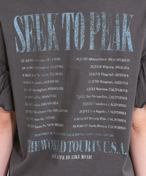 SHOO・LA・RUE / シューラルー Tシャツ | 【洗える/S-LL】プリントアソート お袖フリルTシャツ | 詳細24