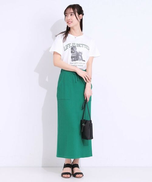 SHOO・LA・RUE / シューラルー Tシャツ | 【洗える/S-LL】選べる3柄 ベーシックプリントTシャツ | 詳細11