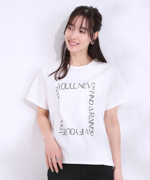 SHOO・LA・RUE / シューラルー Tシャツ | 【洗える/S-LL】選べる3柄 ベーシックプリントTシャツ | 詳細17