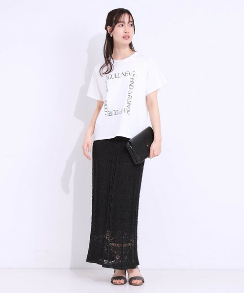 SHOO・LA・RUE / シューラルー Tシャツ | 【洗える/S-LL】選べる3柄 ベーシックプリントTシャツ | 詳細19