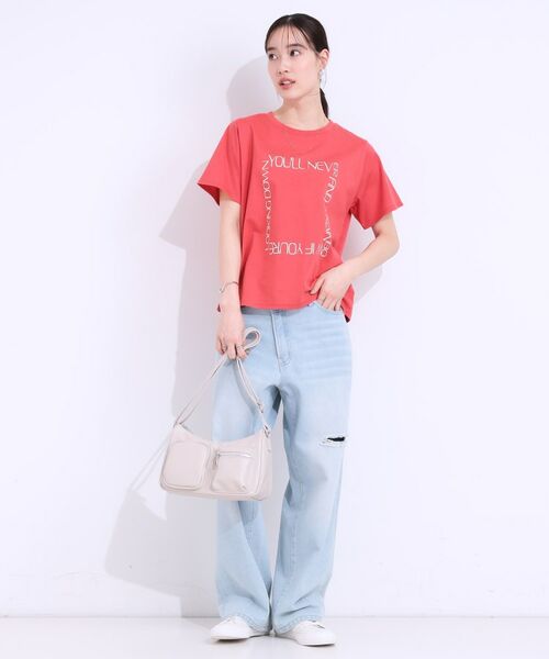 SHOO・LA・RUE / シューラルー Tシャツ | 【洗える/S-LL】選べる3柄 ベーシックプリントTシャツ | 詳細23