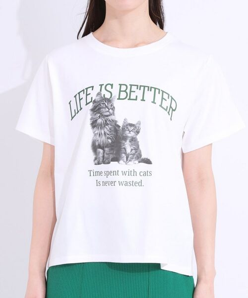 SHOO・LA・RUE / シューラルー Tシャツ | 【洗える/S-LL】選べる3柄 ベーシックプリントTシャツ | 詳細25