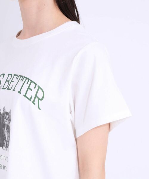 SHOO・LA・RUE / シューラルー Tシャツ | 【洗える/S-LL】選べる3柄 ベーシックプリントTシャツ | 詳細29