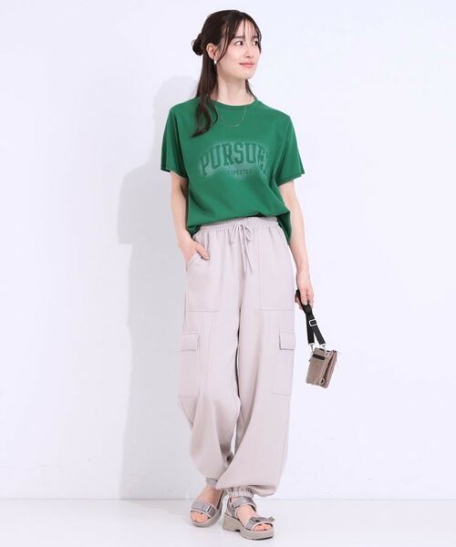 SHOO・LA・RUE / シューラルー Tシャツ | 【洗える/S-LL】選べる3柄 ベーシックプリントTシャツ | 詳細4