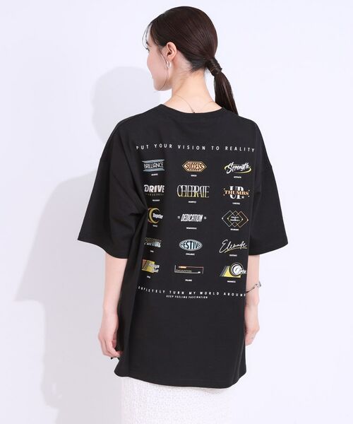 SHOO・LA・RUE / シューラルー Tシャツ | 【洗える】ゆるシルエットが抜け感を演出 プリントBIG Tシャツ | 詳細10