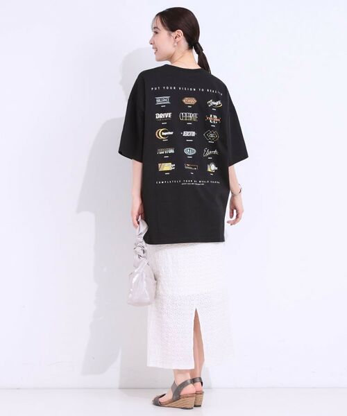 SHOO・LA・RUE / シューラルー Tシャツ | 【洗える】ゆるシルエットが抜け感を演出 プリントBIG Tシャツ | 詳細11