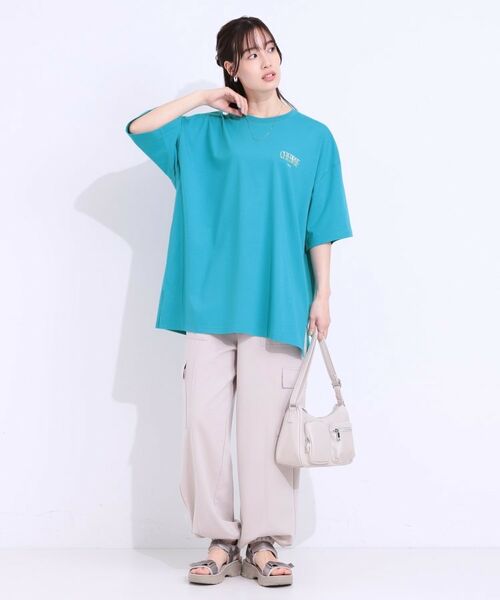 SHOO・LA・RUE / シューラルー Tシャツ | 【洗える】ゆるシルエットが抜け感を演出 プリントBIG Tシャツ | 詳細15