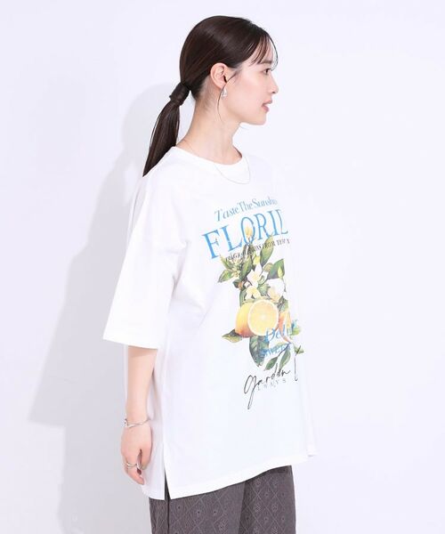SHOO・LA・RUE / シューラルー Tシャツ | 【洗える】ゆるシルエットが抜け感を演出 プリントBIG Tシャツ | 詳細2