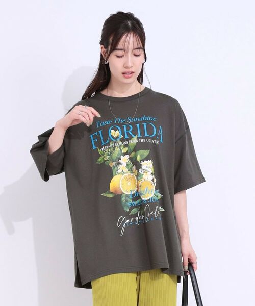 SHOO・LA・RUE / シューラルー Tシャツ | 【洗える】ゆるシルエットが抜け感を演出 プリントBIG Tシャツ | 詳細5