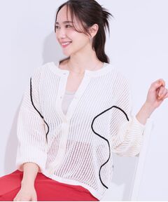 SHOO・LA・RUE / シューラルー カーディガン・ボレロ | 柄コード刺繍アソート メッシュ2WAYカーデ