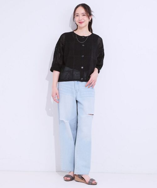 SHOO・LA・RUE / シューラルー カーディガン・ボレロ | 柄コード刺繍アソート メッシュ2WAYカーデ | 詳細12