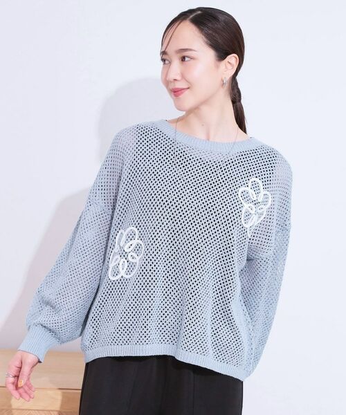 SHOO・LA・RUE / シューラルー カーディガン・ボレロ | 柄コード刺繍アソート メッシュ2WAYカーデ | 詳細16