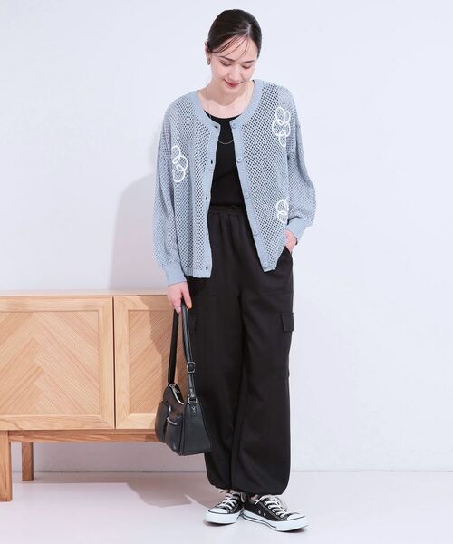 SHOO・LA・RUE / シューラルー カーディガン・ボレロ | 柄コード刺繍アソート メッシュ2WAYカーデ | 詳細19