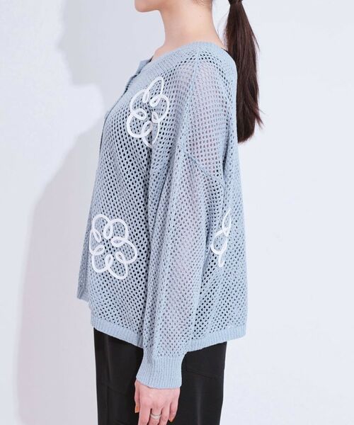 SHOO・LA・RUE / シューラルー カーディガン・ボレロ | 柄コード刺繍アソート メッシュ2WAYカーデ | 詳細23