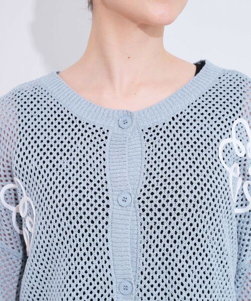 SHOO・LA・RUE / シューラルー カーディガン・ボレロ | 柄コード刺繍アソート メッシュ2WAYカーデ | 詳細25