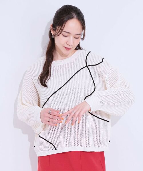 SHOO・LA・RUE / シューラルー カーディガン・ボレロ | 柄コード刺繍アソート メッシュ2WAYカーデ | 詳細4