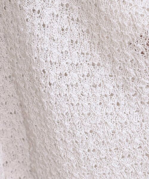 SHOO・LA・RUE / シューラルー カーディガン・ボレロ | リネンライク 透かし編みボレロカーディガン | 詳細12