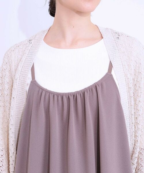 SHOO・LA・RUE / シューラルー カーディガン・ボレロ | リネンライク 透かし編みボレロカーディガン | 詳細16