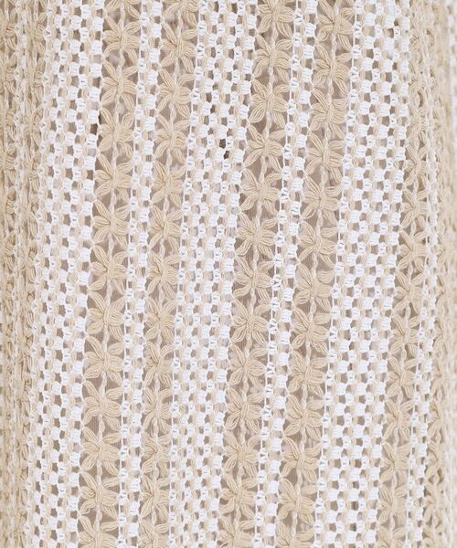 SHOO・LA・RUE / シューラルー ベスト | 【S-LL】羽織るだけでサマ見え バイカラーレースジレ | 詳細8