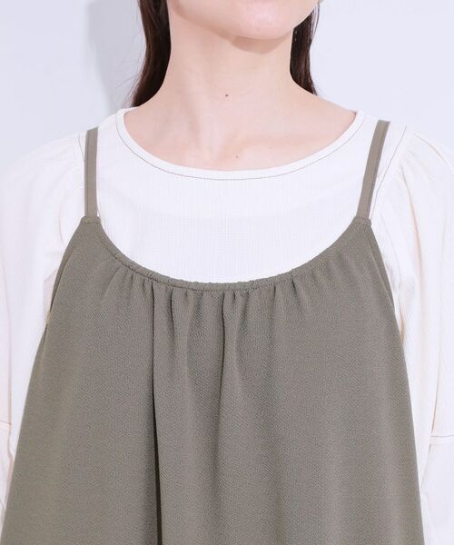 SHOO・LA・RUE / シューラルー ロング・マキシ丈ワンピース | ぽこぽこギャザーキャミワンピース | 詳細12