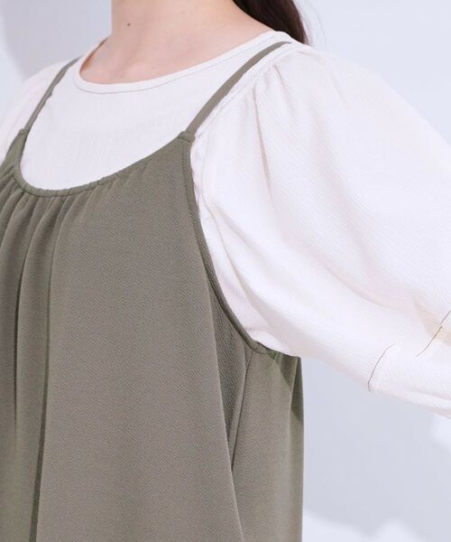 SHOO・LA・RUE / シューラルー ロング・マキシ丈ワンピース | ぽこぽこギャザーキャミワンピース | 詳細14