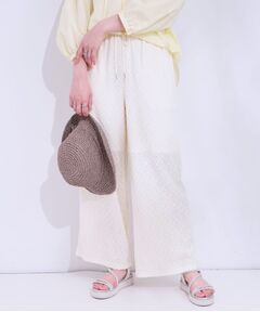 SHOO・LA・RUE / シューラルー パンツ | 幾何学レース調 イージーパンツ