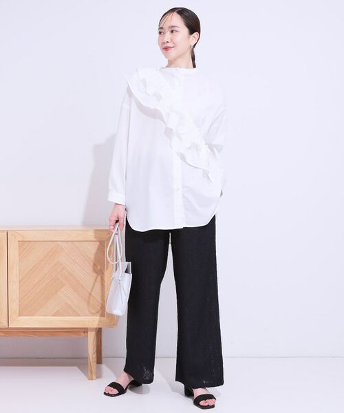 SHOO・LA・RUE / シューラルー パンツ | 幾何学レース調 イージーパンツ | 詳細11