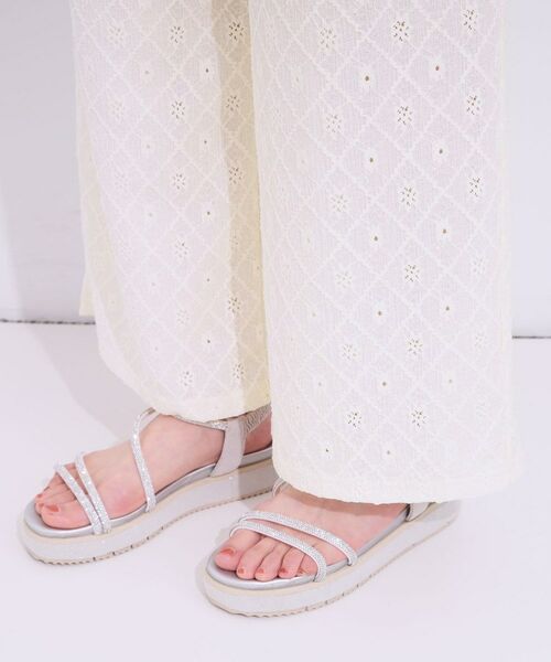 SHOO・LA・RUE / シューラルー パンツ | 幾何学レース調 イージーパンツ | 詳細19