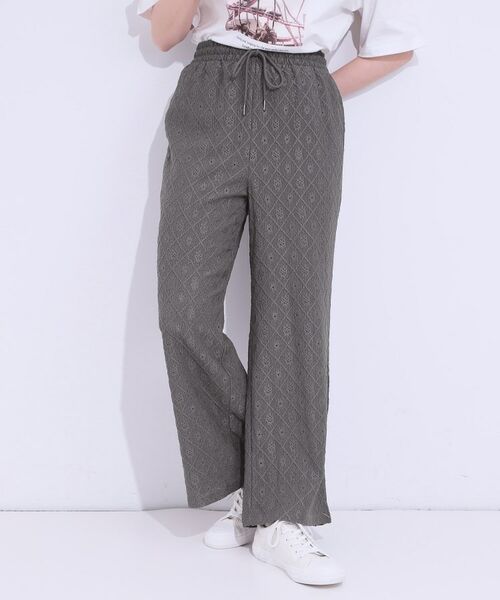 SHOO・LA・RUE / シューラルー パンツ | 幾何学レース調 イージーパンツ | 詳細6