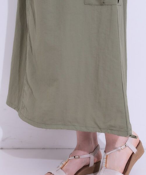 SHOO・LA・RUE / シューラルー ロング・マキシ丈スカート | 【2WAY/S-LL】バルーンシルエットにもなる ナイロンカーゴスカート | 詳細25