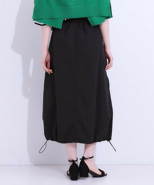 SHOO・LA・RUE / シューラルー ロング・マキシ丈スカート | 【2WAY/S-LL】バルーンシルエットにもなる ナイロンカーゴスカート | 詳細5
