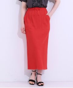 SHOO・LA・RUE / シューラルー ロング・マキシ丈スカート | 【S-LL】ウエストゴムで楽ちん カットリブナロースカート