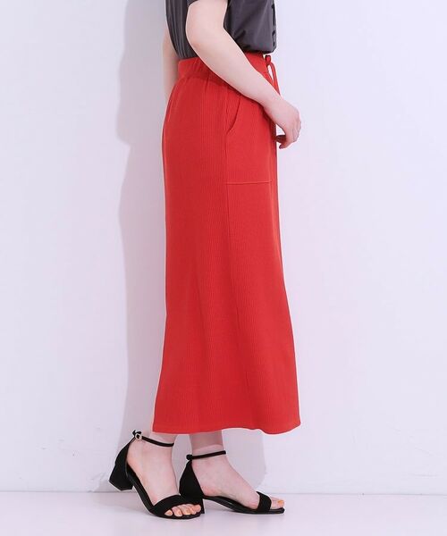 SHOO・LA・RUE / シューラルー ロング・マキシ丈スカート | 【S-LL】ウエストゴムで楽ちん カットリブナロースカート | 詳細10