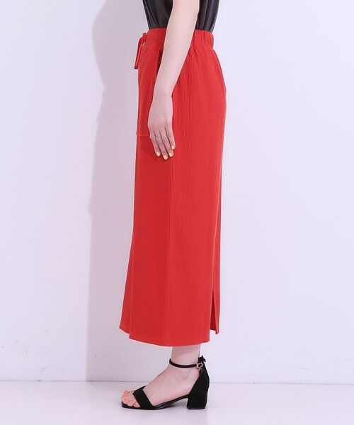 SHOO・LA・RUE / シューラルー ロング・マキシ丈スカート | 【S-LL】ウエストゴムで楽ちん カットリブナロースカート | 詳細18