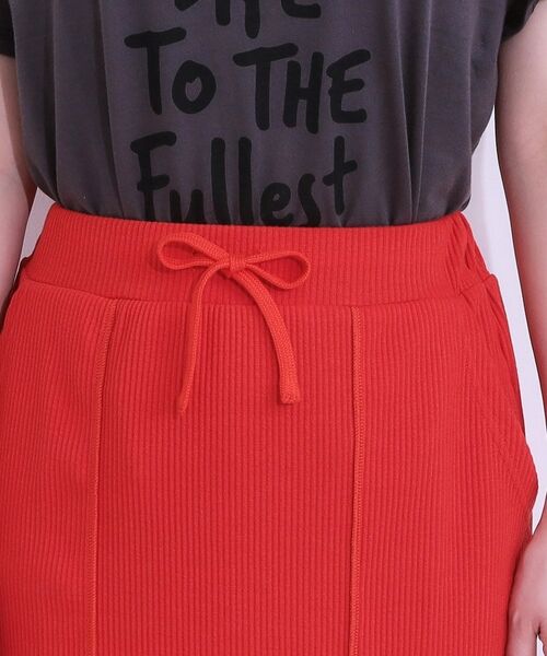 SHOO・LA・RUE / シューラルー ロング・マキシ丈スカート | 【S-LL】ウエストゴムで楽ちん カットリブナロースカート | 詳細20